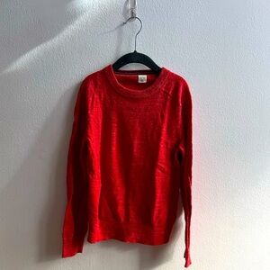 Crewcuts youth Heather red knit crewneck sweater